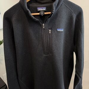 Patagonia Better Sweater 1/4 Zip Pullover Black Size XL